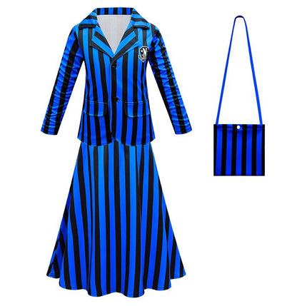 Girls Adams Striped Halloween Outfit