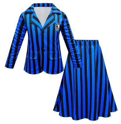 Girls Adams Striped Halloween Outfit