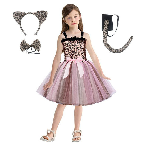 Girls Agile Leopard Inspired Costume