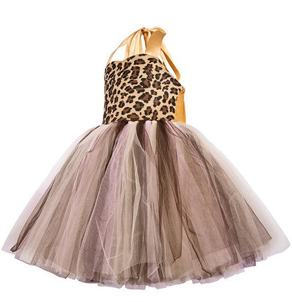 Girls Agile Leopard Inspired Tutu Dress