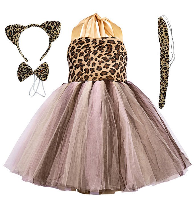 Girls Agile Leopard Inspired Tutu Dress