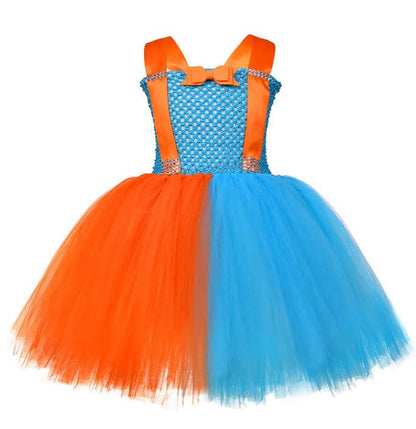 Girls Blippi Inspired Tutu Dress