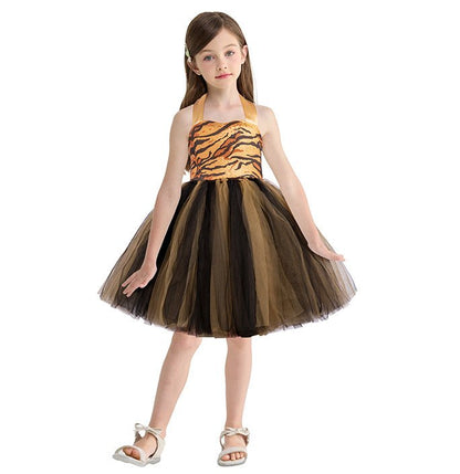 Girls Brave Tiger Inspired Tutu Dress