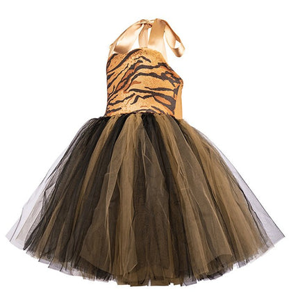 Girls Brave Tiger Inspired Tutu Dress