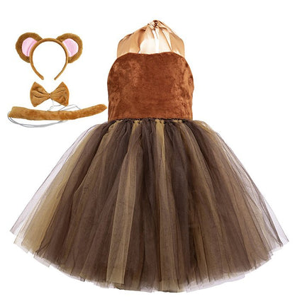 Girls Candid Bear Inspired Tutu Dress