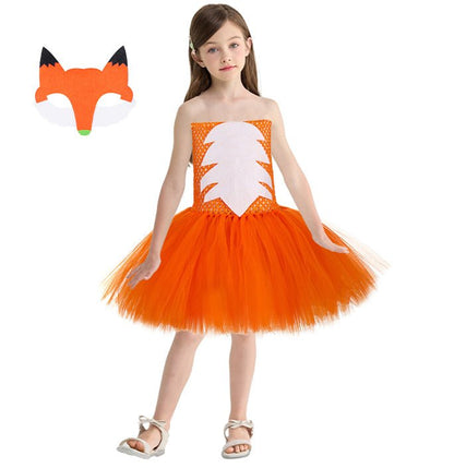 Girls Clever Fox Inspired Costume