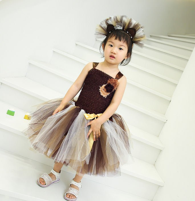 Girls Confident Lion Inspired Costume