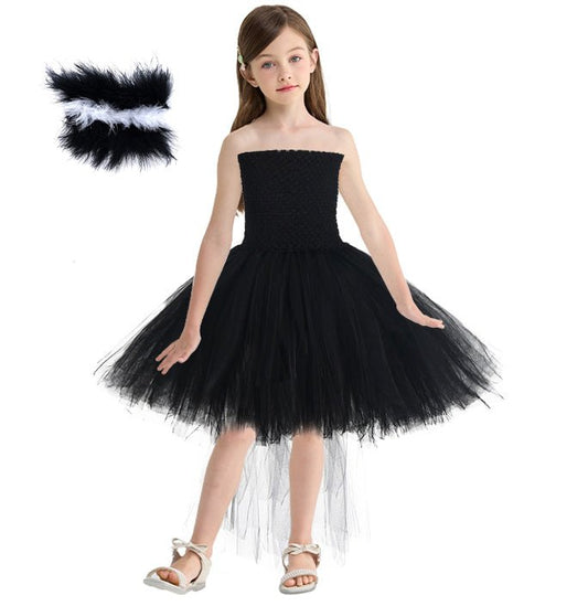 Girls Docile Skunk Inspired Costume