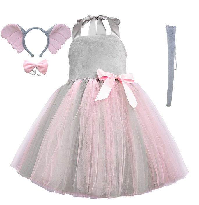 Girls Friendly Elephant Inspired Tutu Dress