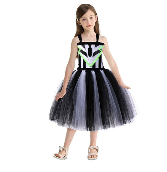 Girls Halloween Beetlejuice Costume