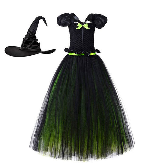 Girls Halloween Evil Witch Cosplay Costume