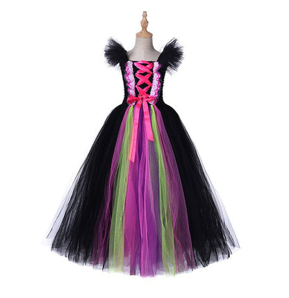 Girls Halloween Inspired Devil Witch Tutu Dress