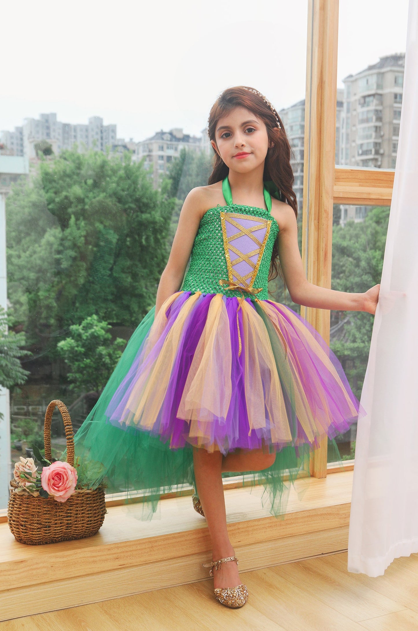 Girls Halloween Witch Costuems Dress