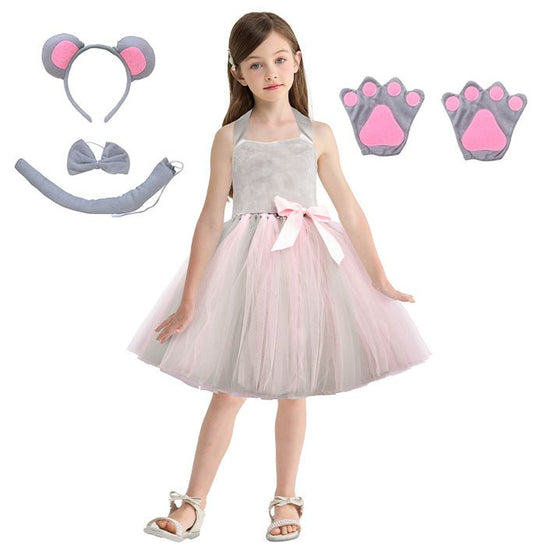 Girls Happy Mouse Inspired Costume