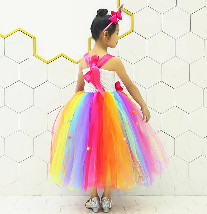 Girls Lollipop colorful suspender skirt