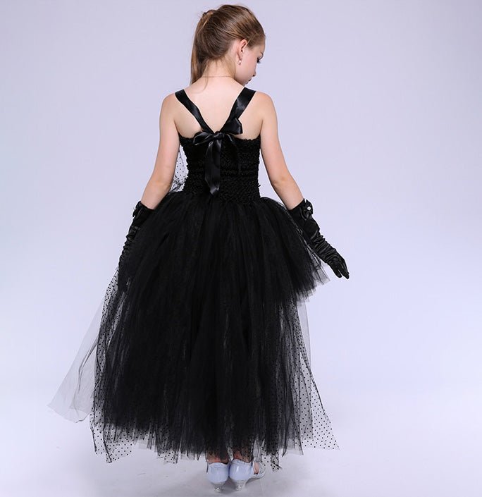 Girls Masquerade Black Costume Dress