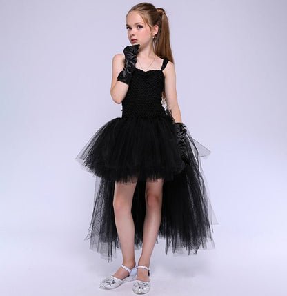 Girls Masquerade Black Costume Dress