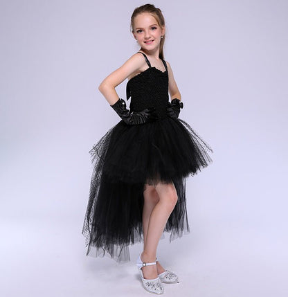 Girls Masquerade Black Costume Dress