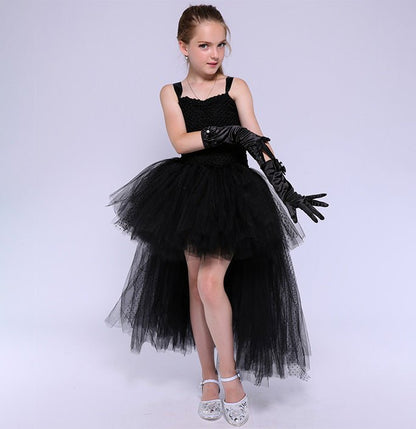 Girls Masquerade Black Costume Dress