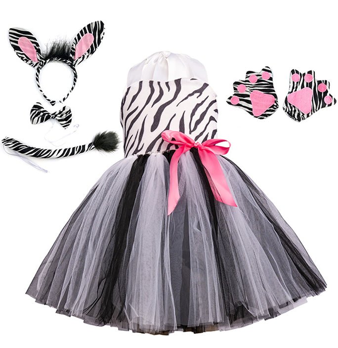 Girls Stubborn Zebra Inspired Costume