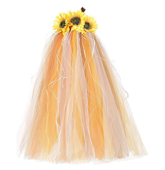 Girls Sunflower Princess Costume Dress