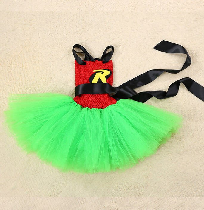 Girls Super Hero Robin Tutu Dress