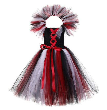 Girls Vampire Witch Costume Dress