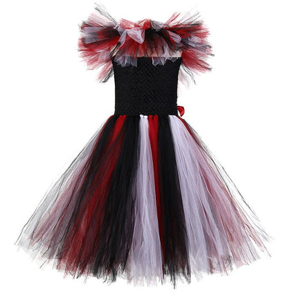 Girls Vampire Witch Costume Dress