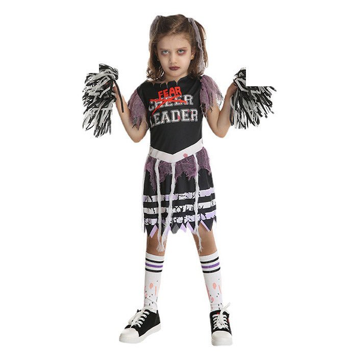 Girls Zombie College Cheerleading Costumes