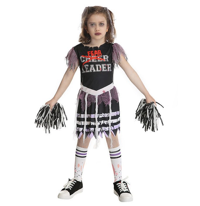 Girls Zombie College Cheerleading Costumes