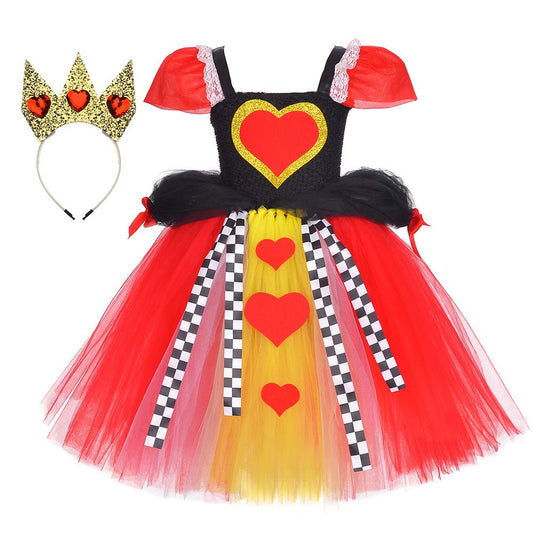 Halloween Queen of Hearts Inspired Tutu Dress