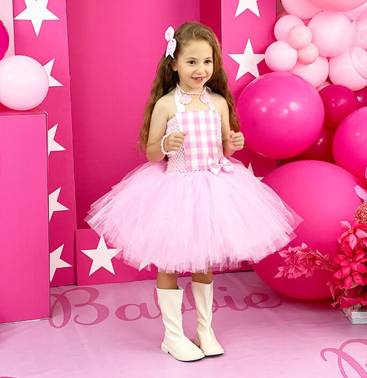 pink barbie tutu dress Barbie Baby Girls Bodysuit Tutu Dress - Pink
