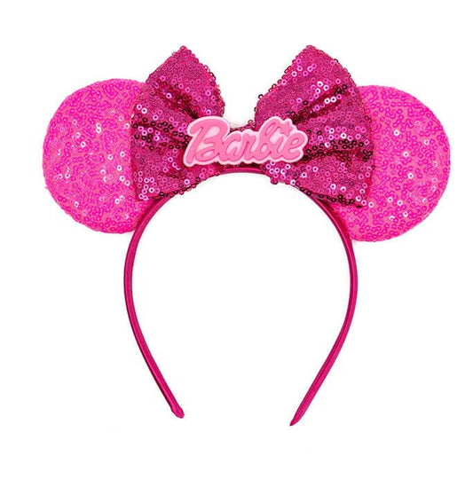 Pink Ears Barbie Alphabet Party Headband