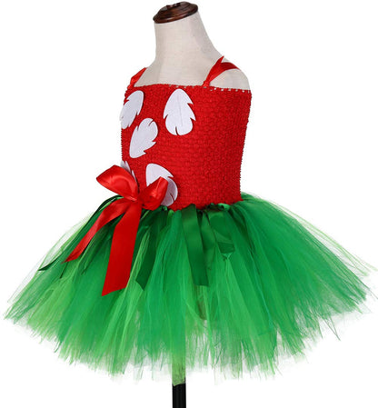 Tutu Dreams Hawaiian Cartoon Dress for Girls 1-12Y with Tropical Fern Leaf Headband Birthday Party Gifts